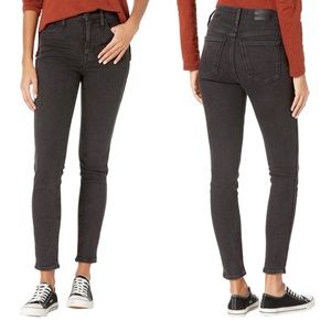 Madewell 10 inch high rise skinny black wash jeans size 26